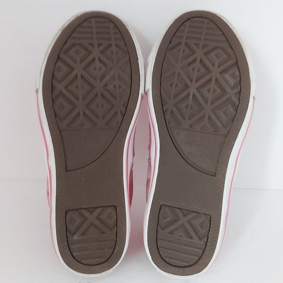 CONVERSE ALL STAR | Double Tongue Tye Dye Sneakers Pink White Size 2 - Picture 7 of 9